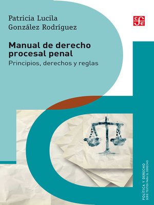 cover image of Manual de derecho procesal penal